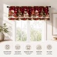 thumbnail image 3 of AshasdS Christmas Santa Claus & Snowman Border Window Valance Winter Holiday Short Curtain Rod Pocket Kitchen, 3 of 5