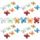 thumbnail image 4 of 30 piezas de malla transparente de organza con purpurina, mariposas, decoraciones artesanales para bodas, fiestas, mesas, manualidades, decoración para ocasiones especiales, 4 of 8