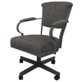 thumbnail image 2 of Set of 4 - Miami Swivel Metal Caster Chairs on Reading Base, 2 of 3