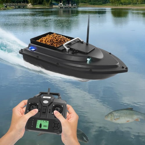 Advanced RC Fishing Bait Boat with GPS, Dual Motors, Automatic Return & LED Screen, 4.4lbs Load Capacity, 1968.5ft Range, Remote Control Fishing Drone for Lake & Reservoir