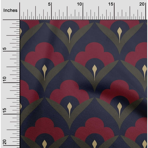 oneOone Polyester Lycra Dark Navy Blue Fabric Block Sewing Fabric By The Yard Printed Diy Clothing Sewing Supplies 56 Inch Wide