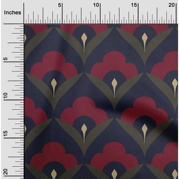 oneOone Polyester Lycra Dark Navy Blue Fabric Block Sewing Fabric By The Yard Printed Diy Clothing Sewing Supplies 56 Inch Wide