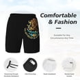 thumbnail image 3 of Mens Mexico Logo 2 in 1 Quick Dry Swim Trunks with Compression Liner Beach Shorts, 3 of 6