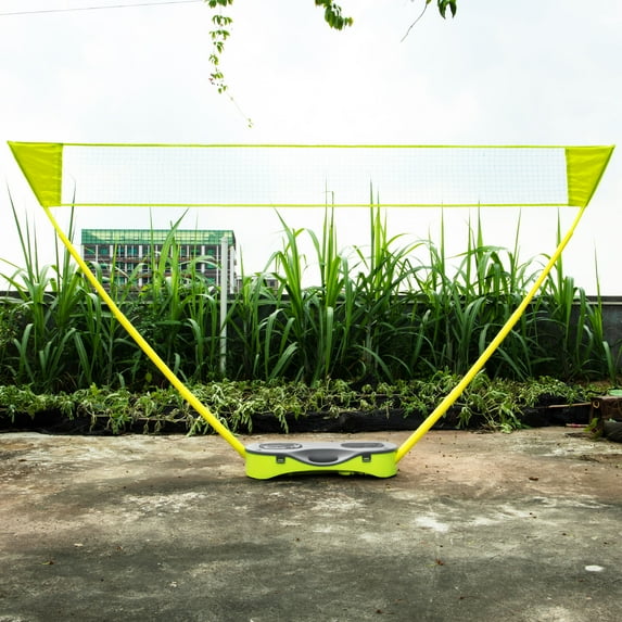 SAYFUT Badminton Set, Portable Volleyball Kit Recreation Game Equipment with Freestanding Base and Carry Bag, for Youth Adult, for Beach, Garden, Park or Backyard