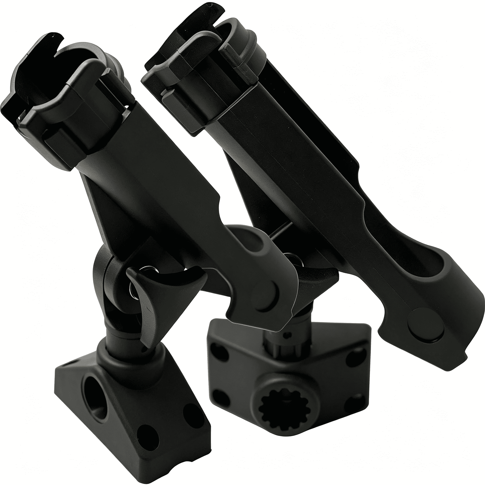 BESTSKY 2 Pack Baitcaster/Spinning Rod Holder with Side Deck Mount Sturdy Rod Holder