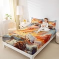 thumbnail image 4 of Feelyou Teens Pelicans Wildlife Twin Sheet Sets, Summer Beach Marine Bedding, 3pcs, 4 of 7