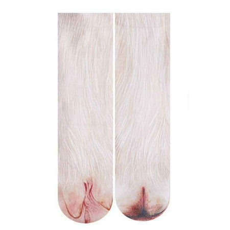 

[Clearance!]3D Printed Socks Winter Cat Claws Cute Thick Warm Sleep Floor Socks Plush Coral Fleece Socks Female Tube Socks