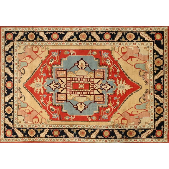 Ahgly Company Indoor Rectangle Traditional Sand Brown Persian Area Rugs, 2' x 3'