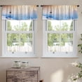 thumbnail image 2 of LALILO Kitchen Curtain Valance Ski Slope And Cable Car Ski Rod Pocket Window Curtain 52"x 18" Set of 2, 2 of 5