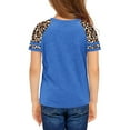 thumbnail image 2 of Langwyqu Girls Casual Short Sleeve Leopard Print Children T Shirts Size 4-15 Years, 2 of 5