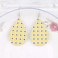 thumbnail image 3 of Baroque Patterns Leather Teardrop Moroccan Earrings for Women Fashion Jewelry, 3 of 3