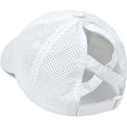 thumbnail image 1 of LAICAIW Womens Criss Cross Ponytail Hat Quick Drying Baseball Cap Sun Hats UV Protection Sport Cap, 1 of 1