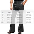 thumbnail image 3 of MOONDU Men's Flare Dress Pants Bell Bottom Slim Fit Retro 70s Business Casual with Pockets Stretch Trousers, 3 of 7