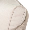 thumbnail image 6 of Christopher Knight Home Outdoor Patio Sofa Loveseat, Wood Frame with Cushion and Light Brown Rope, 6 of 13