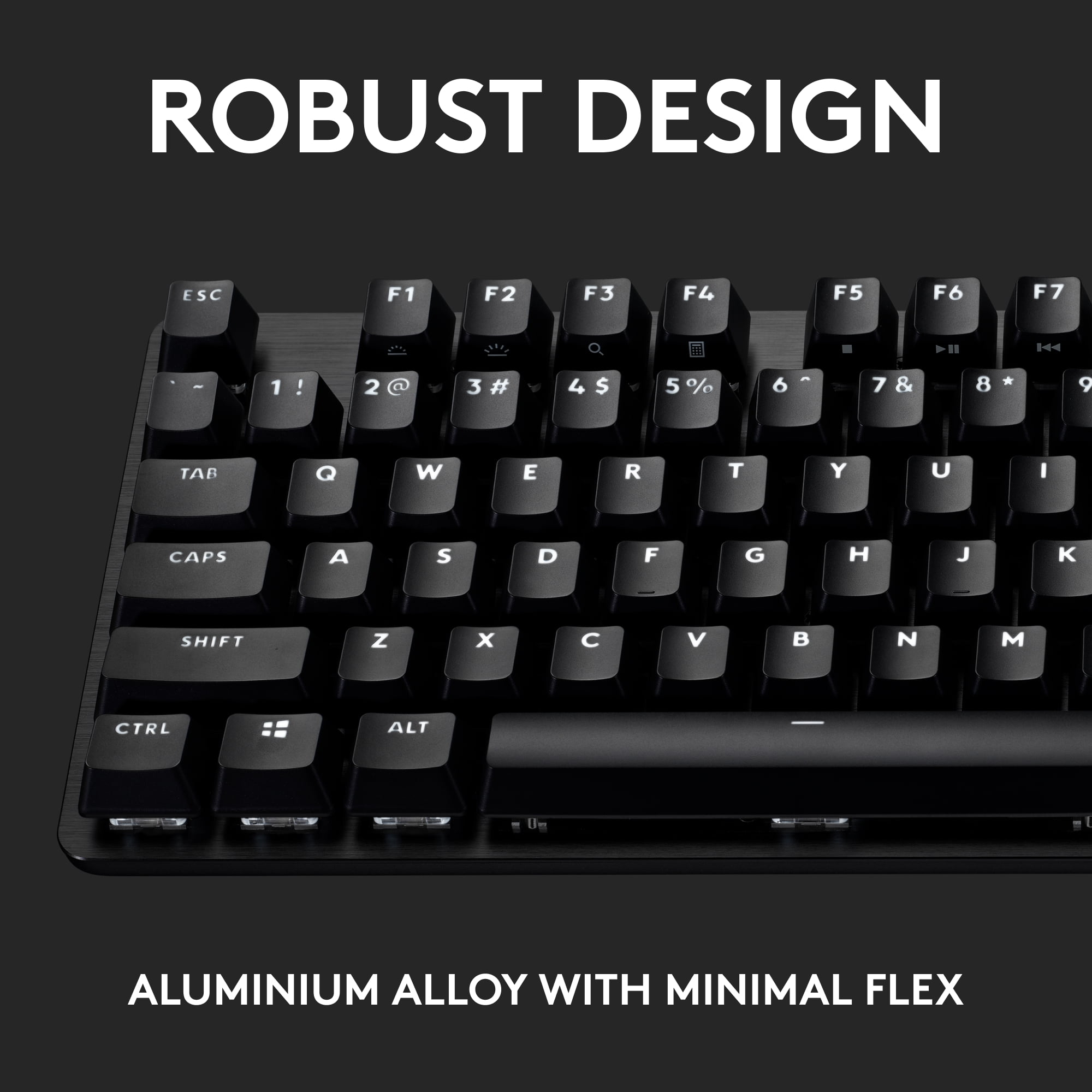 Logitech G413 SE Full-Size Corded Gaming Keyboard, PBT Keycaps, Tactile Mechanical Switches, 6-Key Rollover Anti-Ghosting, FN Keys—white Backlit LED