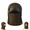 Coffee Brown, variant on Ribbed Knit Balaclava Beanie with Goggle, Style Eye Panels, Unisex Knit Beanie with Goggles Hat for Winter