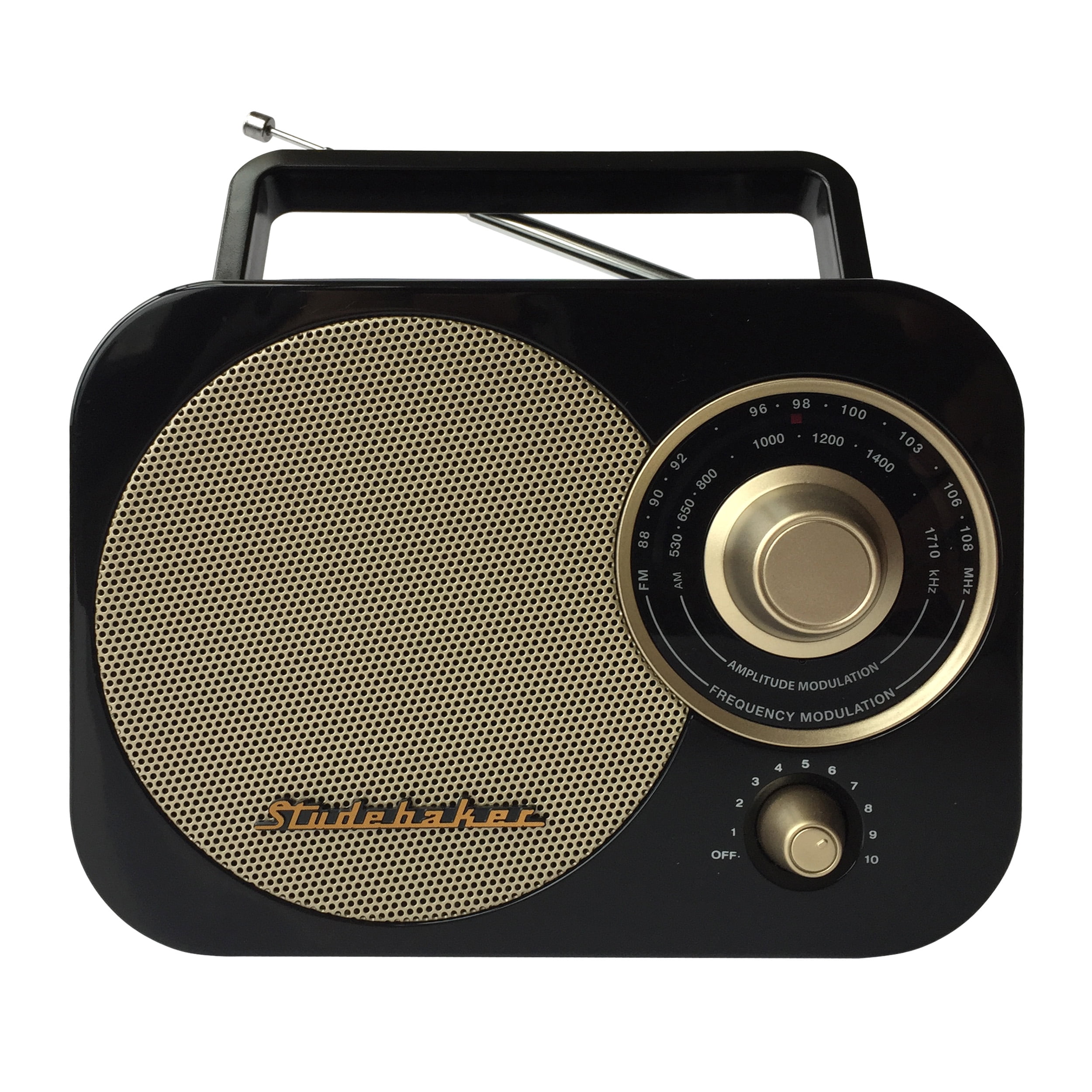 Studebaker SB2000BG Portable AM/FM Radio (Black)