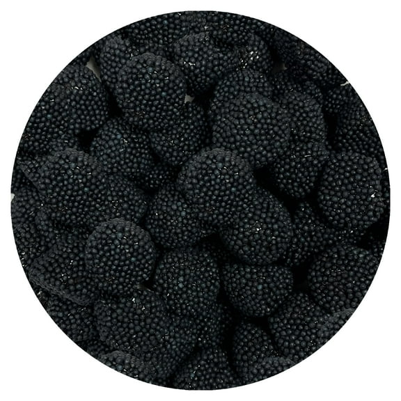 Black Gummy Berries, The Hampton Popcorn & Candy Company, 2.2 Pound Bag (Black Berries)