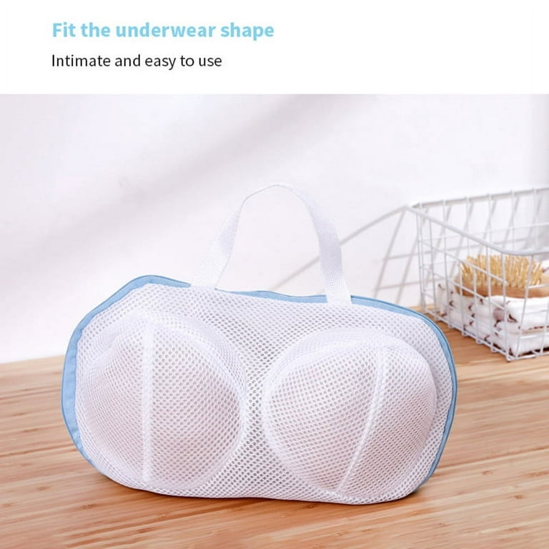 Laundry bag mesh bra wash bag, 3/6 Pcs Thicken Mesh Laundry Bags with  Zipper,Strong Wear-Resistant Water Permeable Prevent Cloth from Deforming