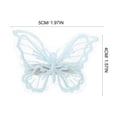 thumbnail image 2 of SHOWERORO 5Pcs Butterfly Hair Clips with 3D Layered Lace and Mesh Embroidery for Special Occasions, 2 of 6