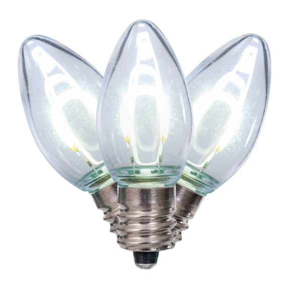 C7 Transp Filament PureWt Bulb .6W 25/Bg