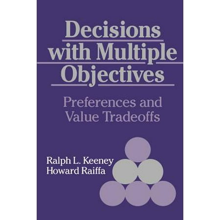 Decisions with Multiple Objectives : Preferences and Value (Best Value Trade Off)