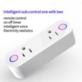thumbnail image 4 of Control Remotamente Inteligente Enchufe Wifi Teléfono Temporizador Enchufe Doble Enchufe 15A Yuarrent EL009164-00, 4 of 5
