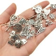 thumbnail image 5 of U8MO Mix 100pcs Antique Silver Charms Pendants for Jewelry Making Earrings Bracelet-4# Mix 100pcs, 5 of 6
