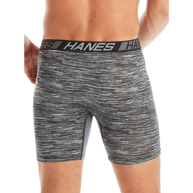 Hanes X-Temp Total Support Pouch Men's Long Leg Boxer Briefs, Anti