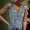 Blue, variant on Women's Tanks Versatile V-Neck Sleeveless Undershirt for Everyday Wear Stylish Button-Down Blouse Alternative Black XL