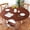 Brown, variant on Oval Fitted Tablecloth Blue Table Cloth with Elastic Edge Solid Color Tablecloths for Dining Buffet Party Outdoor Picnic, Washable Polyester Table Cover Fit for 48"x68" Oval Tables