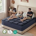 thumbnail image 3 of Dual Layer 3 Inch Mattress Topper King Size, Cooling Gel Memory Foam Plus Pillow Top Mattress Pad Cover with 8-21 Inch Deep Pocket, 3 of 9