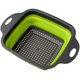 thumbnail image 5 of Colador plegable de 2 piezas Juego de colador de colador de cocina plegable Cestas de filtro de cocina Ganchos de tazón de lavado para escurrir la fruta brillar Hogar, 5 of 6