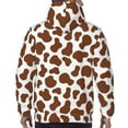 thumbnail image 5 of Hoodies for Men - brown cow print cute Long Sleeve Comfrt Men'S Fashion Hoodies & Sweatshirts, Sweatshirts for Men Hoodies Pullover Clothing Clothes with Pouch, 5 of 7