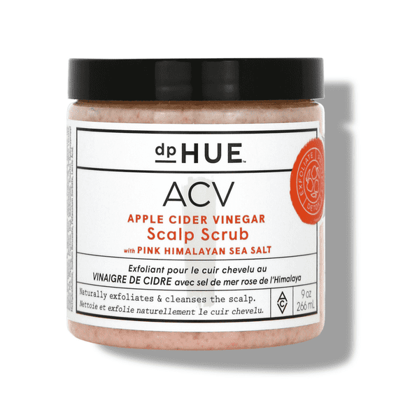 dpHUE Apple Cider Vinegar Scalp Scrub with Pink Himalayan Sea Salt, 9 oz