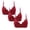 Red everyday bra for Female, variant on ATOYSOY 3 Pack Everyday Bra for Women Workout Push Up Bralette Solid Color Underwear Breathable Teens Comfort Bra Striped Wirefree Black L