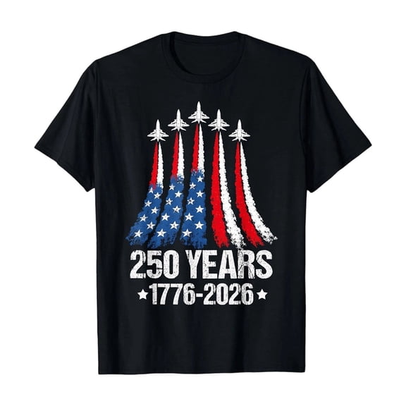 Boys Shirts Boys Fourth of July Patriotic Matching Tee Stars and Stripes Usa 250Th Anniversary Crew Neck Short Sleeve Shirt for Toddler Black 2 Years-3 Years