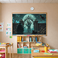 thumbnail image 4 of Grim Reaper Halloween Banner Spooky Hand Full Moon for Haunted House Halloween Party Scary Decoration, 4 of 9