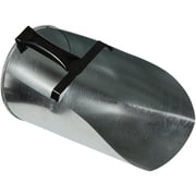 Millside Industries Farm Tuff Metal Galvanized Feed Scoop, 4-Quart — Residential Use, Standard Application