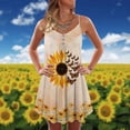 thumbnail image 2 of Elegantes vestidos de mujer Verano Impresión Casual Con cuello en V Sin mangas Mini vestido de vacaciones OAVQHLG3B Store  lin121212, 2 of 4