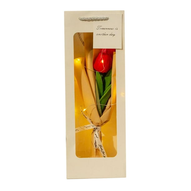 Tulipanes artificiales mayimx PU Decoración Primavera 32 cm