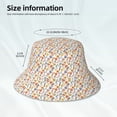 thumbnail image 2 of Kll Retro Floral Bucket Hat for Women Men Packable Travel Beach Sun Hat Outdoor Rave Accessories Reflective Fisherman Cap, 2 of 6