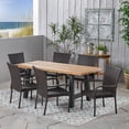 thumbnail image 3 of Morrison Outdoor 7 Piece Stacking Wicker Dining Set, 3 of 4