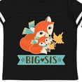thumbnail image 4 of Inktastic Big Sis Woodland Fox Sister Girls Toddler T-Shirt, 4 of 5