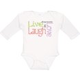 thumbnail image 3 of Inktastic Live, Laugh, Love Boys Long Sleeve Baby Bodysuit, 3 of 5