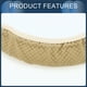 thumbnail image 5 of Funda de volante Unique Bargains 14.6"-15" Falsa piel beige 1 pieza, 5 of 6