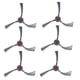 thumbnail image 3 of Piezas de robot barredor, cepillos laterales de 6 piezas, cepillo lateral suave para cepillo limpiador de robot ECOVAC, diseño de última generación, 3 of 8