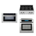 thumbnail image 1 of 3 Piece Kitchen Package With 30" Slide-In Gas Cooktop 24" Built-In Microwave Drawer 24" Single Electric Wall Oven, 1 of 3