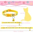 thumbnail image 4 of Collar de gato con campana, collar separable para gatito, patrón de corazón, collares ajustables y seguros para gatitos, collares de gato para primavera y verano, para niñas y gatos (rosa, verde, rojo, 4 of 4