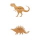 thumbnail image 1 of 2x Dinosaur Wall Clock Desktop Classroom Numeral Clock Decor, 1 of 7